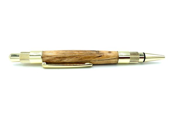 Klickkugelschreiber Spalted Tiger Oak