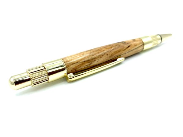 Klickkugelschreiber Spalted Tiger Oak