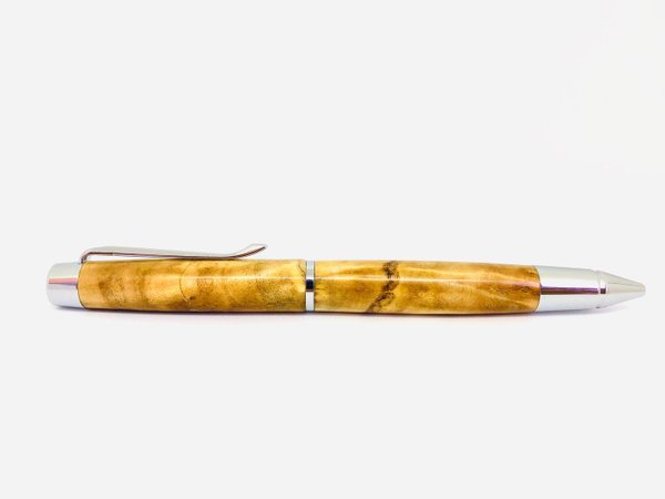 Schüttel Kugelschreiber aus Pappel Maser